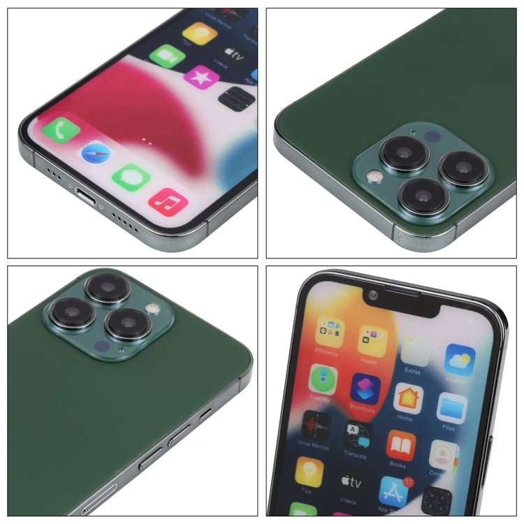 For iPhone 13 Pro Color Screen Non-Working Fake Dummy Display Model(Dark Green)