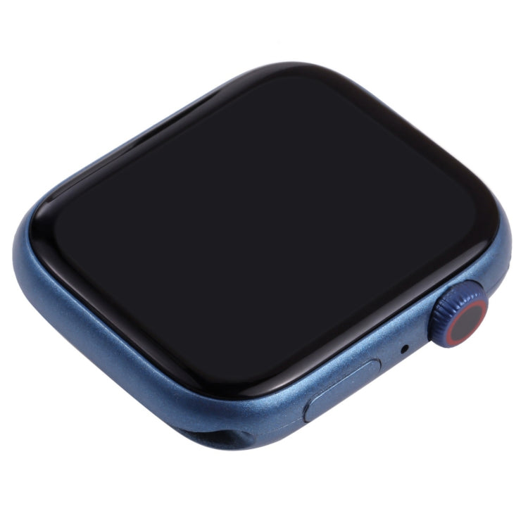 For Apple Watch Series 7 41mm Black Screen Non-Working Fake Dummy Display Model, For Photographing Watch-strap, No Watchband (Blue)