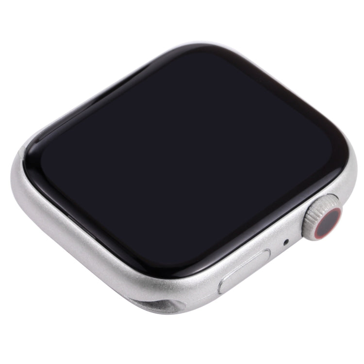 For Apple Watch Series 7 45mm Black Screen Non-Working Fake Dummy Display Model, For Photographing Watch-strap, No Watchband (Silver)