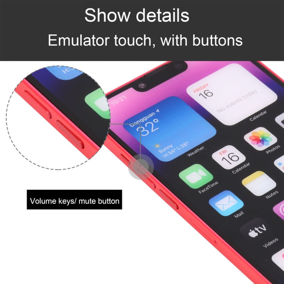 For iPhone 14 Color Screen Non-Working Fake Dummy Display Model(Red)