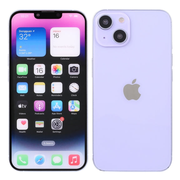 For iPhone 14 Plus Color Screen Non-Working Fake Dummy Display Model (Purple)
