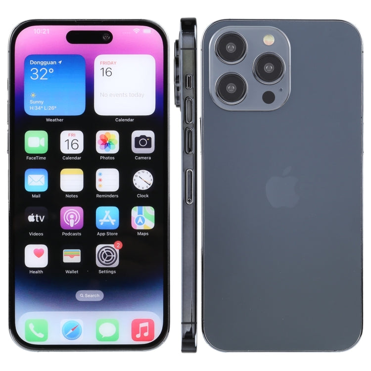 For iPhone 14 Pro Color Screen Non-Working Fake Dummy Display Model (Space Black)