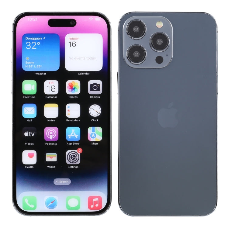 For iPhone 14 Pro Color Screen Non-Working Fake Dummy Display Model (Space Black)
