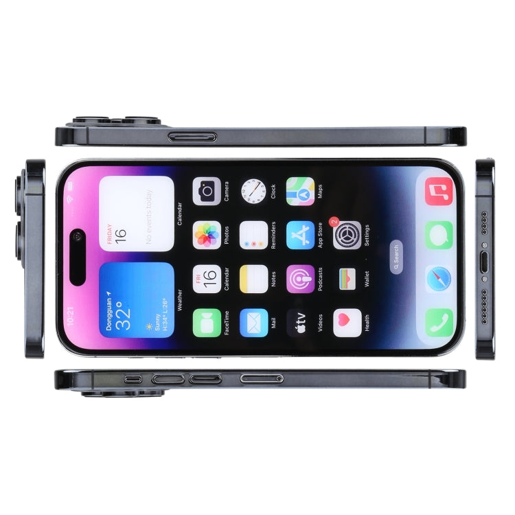 For iPhone 14 Pro Color Screen Non-Working Fake Dummy Display Model (Space Black)
