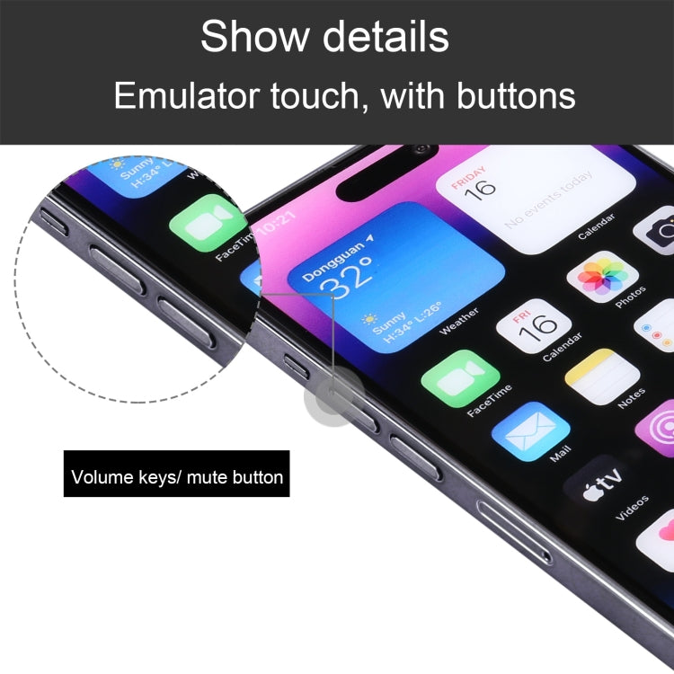 For iPhone 14 Pro Color Screen Non-Working Fake Dummy Display Model (Space Black)