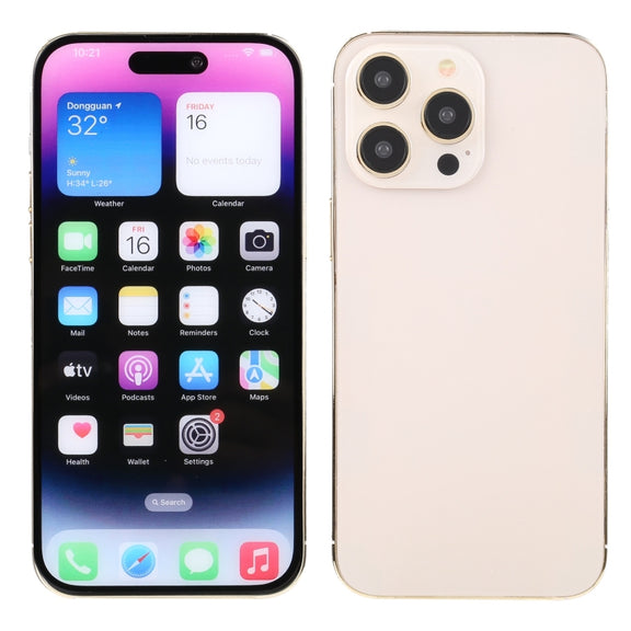 For iPhone 14 Pro Color Screen Non-Working Fake Dummy Display Model (Gold)