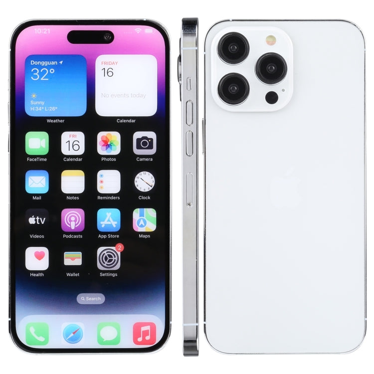 For iPhone 14 Pro Color Screen Non-Working Fake Dummy Display Model (Silver)