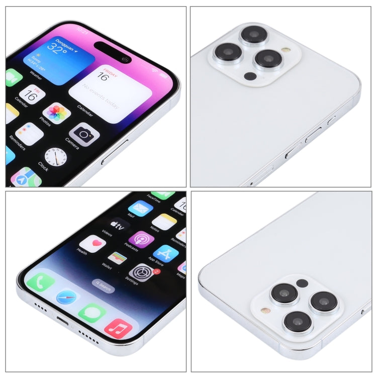 For iPhone 14 Pro Color Screen Non-Working Fake Dummy Display Model (Silver)