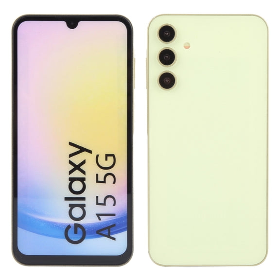 For Samsung Galaxy A15 5G Color Screen Non-Working Fake Dummy Display Model (Yellow)