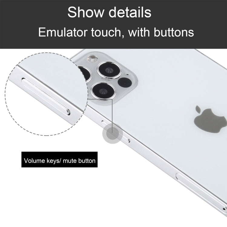 For iPhone 12 Pro Black Screen Non-Working Fake Dummy Display Model (Silver)