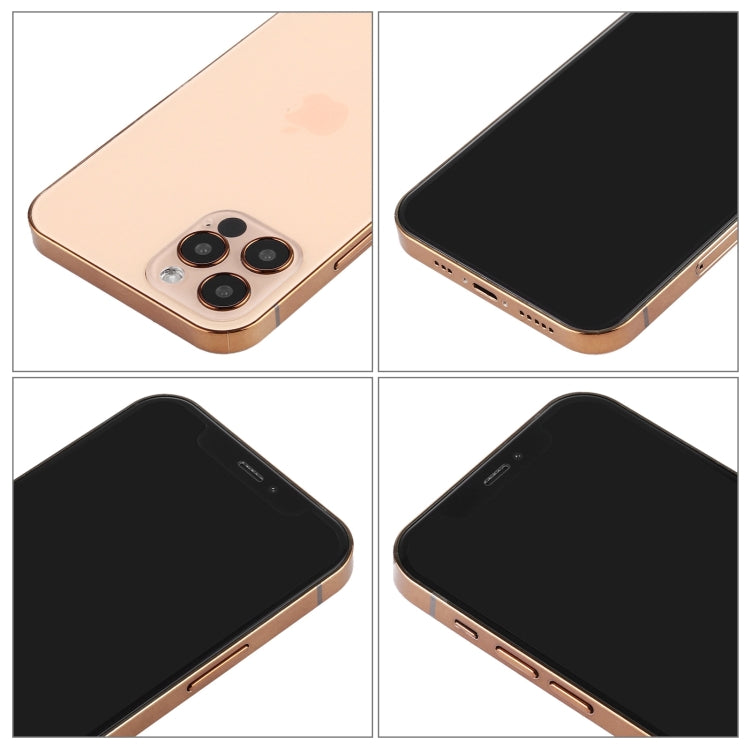 For iPhone 12 Pro Max Black Screen Non-Working Fake Dummy Display Model (Gold)