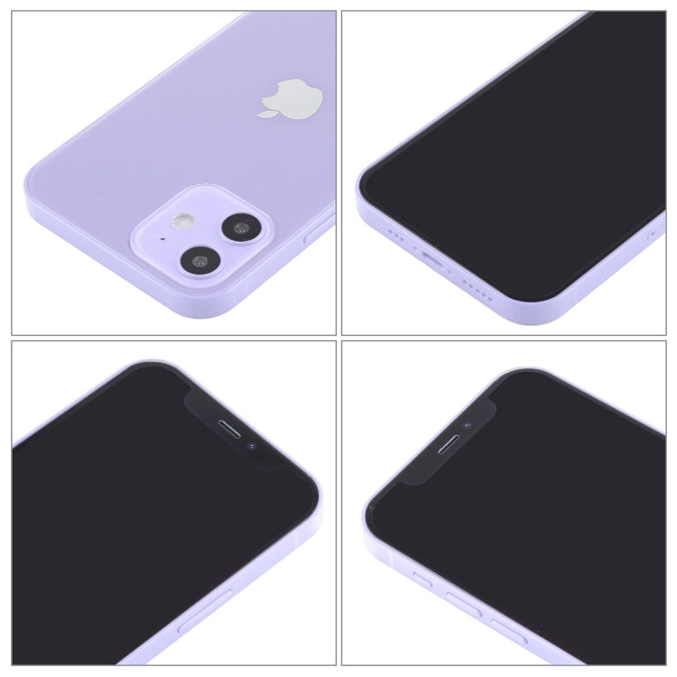 For iPhone 12 Black Screen Non-Working Fake Dummy Display Model (Purple)