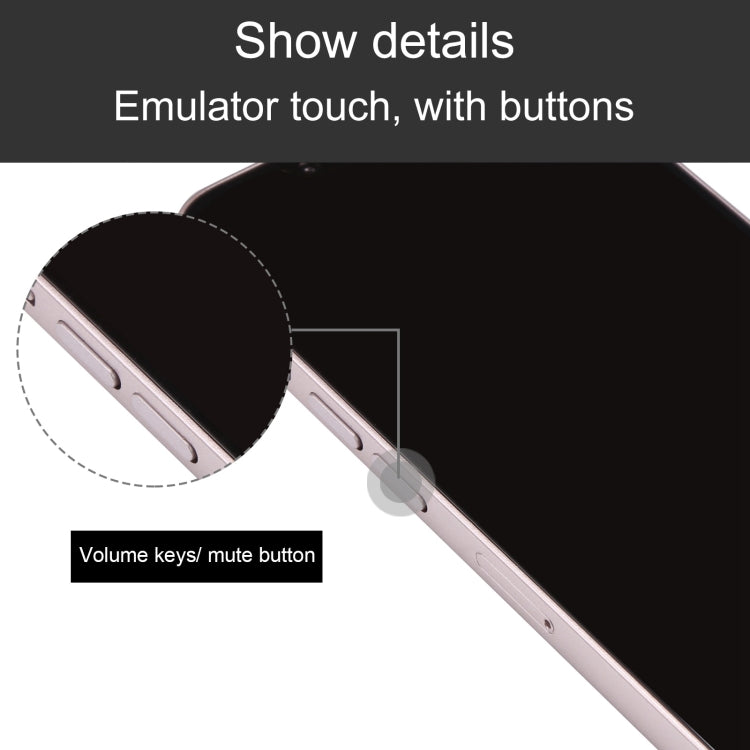 For iPhone 13 mini Black Screen Non-Working Fake Dummy Display Model(Pink)