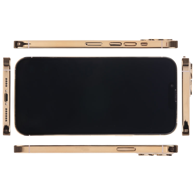 For iPhone 13 Pro Black Screen Non-Working Fake Dummy Display Model (Gold)