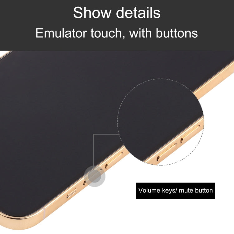 For iPhone 13 Pro Black Screen Non-Working Fake Dummy Display Model (Gold)