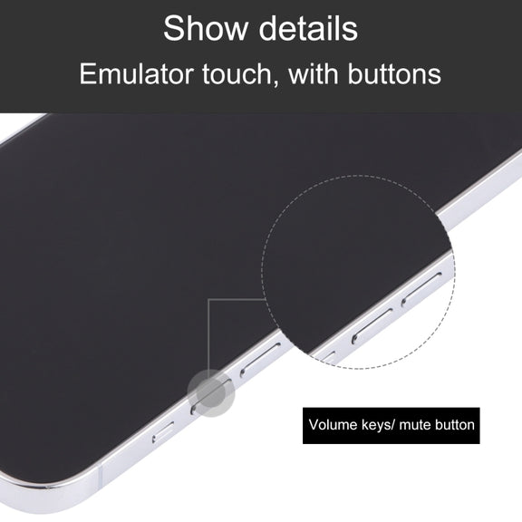 For iPhone 13 Pro Black Screen Non-Working Fake Dummy Display Model (Silver)