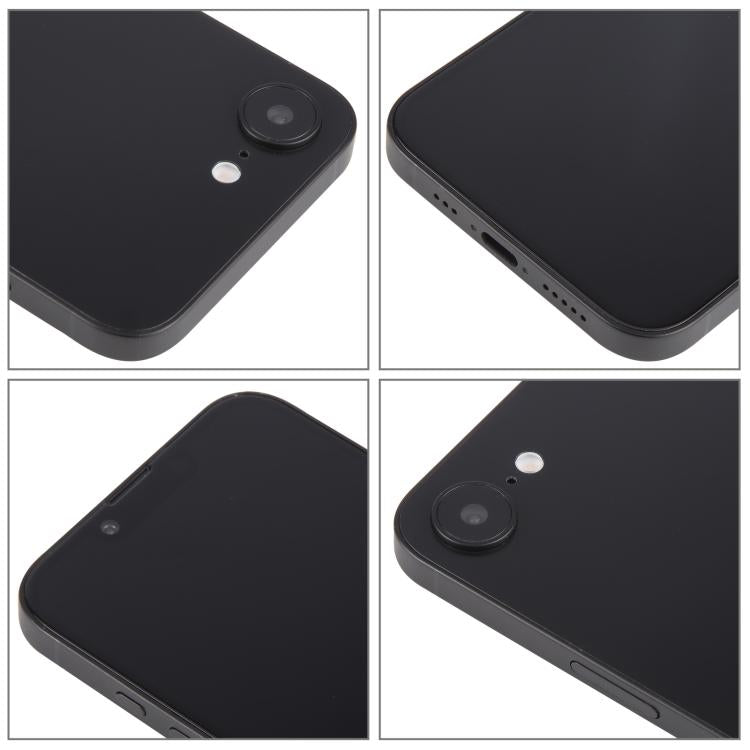 For iPhone 16e Black Screen Non-Working Fake Dummy Display Model (Black)