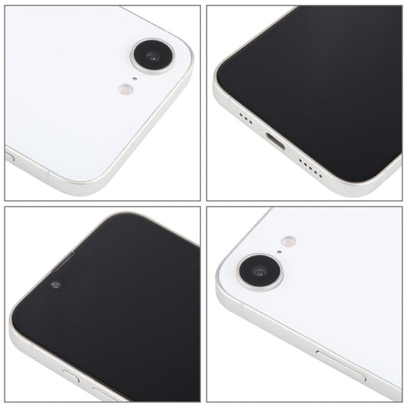 For iPhone 16e Black Screen Non-Working Fake Dummy Display Model (White)