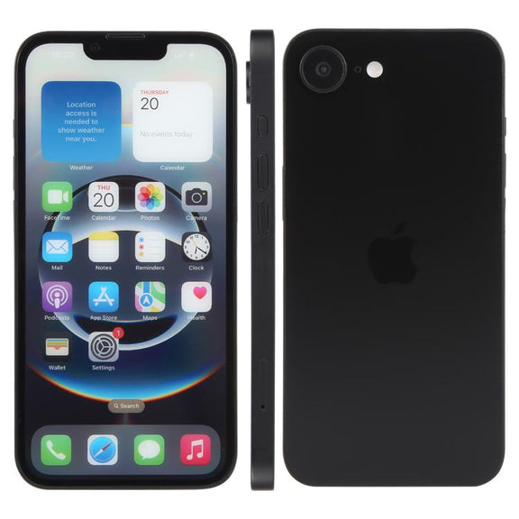 For iPhone 16e Color Screen Non-Working Fake Dummy Display Model (Black)