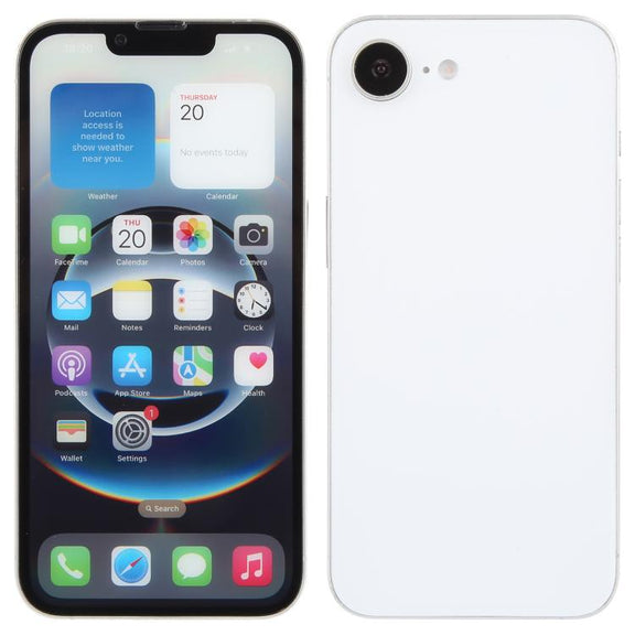 For iPhone 16e Color Screen Non-Working Fake Dummy Display Model (White)