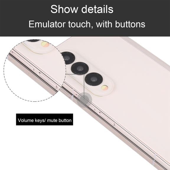 For Samsung Galaxy Z Fold4 Black Screen Non-Working Fake Dummy Display Model(Gold)