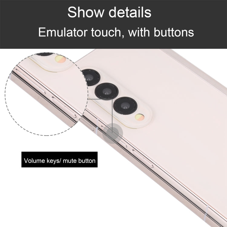 For Samsung Galaxy Z Fold4 Black Screen Non-Working Fake Dummy Display Model(Gold)