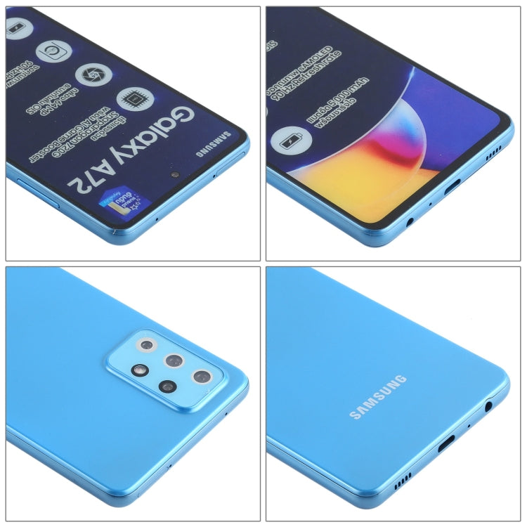 For Samsung Galaxy A72 5G Color Screen Non-Working Fake Dummy Display Model (Blue)