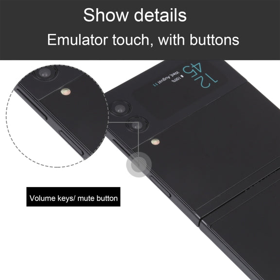 For Samsung Galaxy Z Flip4 Black Screen Non-Working Fake Dummy Display Model(Black)