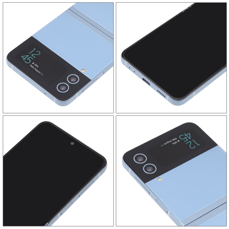 For Samsung Galaxy Z Flip4 Black Screen Non-Working Fake Dummy Display Model (Blue)