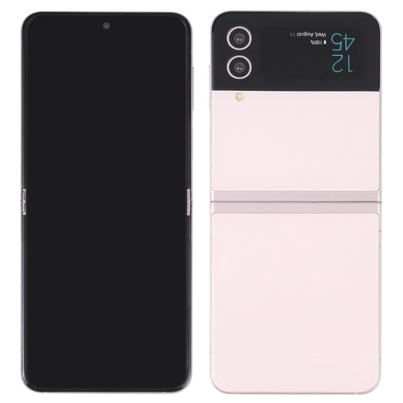 For Samsung Galaxy Z Flip4 Black Screen Non-Working Fake Dummy Display Model (Rose Gold)