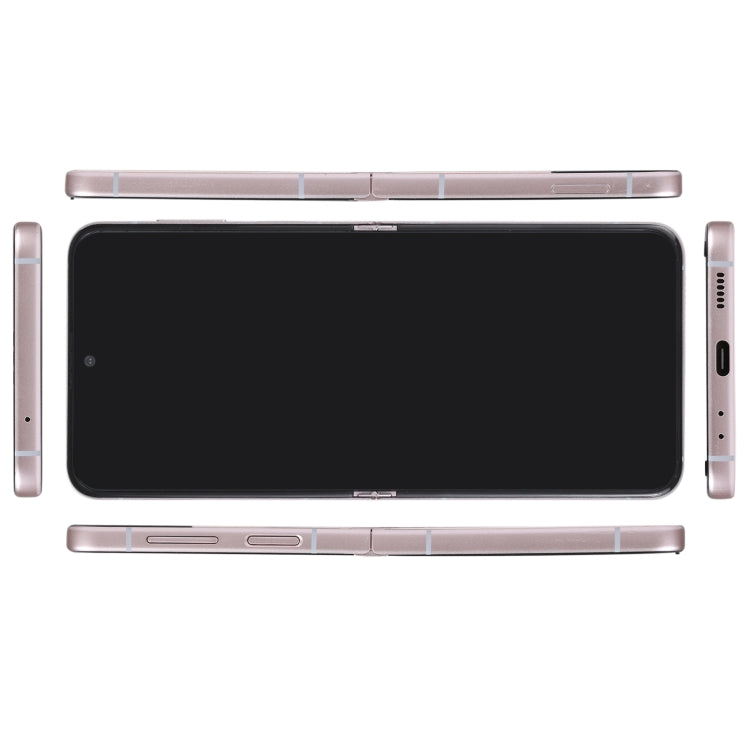 For Samsung Galaxy Z Flip4 Black Screen Non-Working Fake Dummy Display Model (Rose Gold)