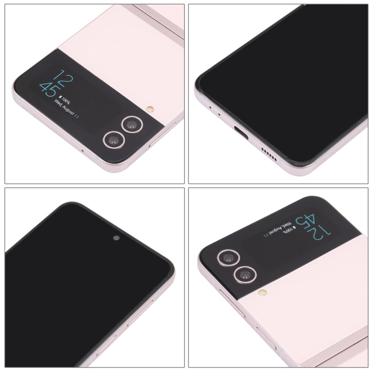 For Samsung Galaxy Z Flip4 Black Screen Non-Working Fake Dummy Display Model (Rose Gold)