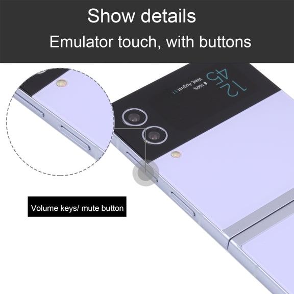 For Samsung Galaxy Z Flip4 Color Screen Non-Working Fake Dummy Display Model (Purple)