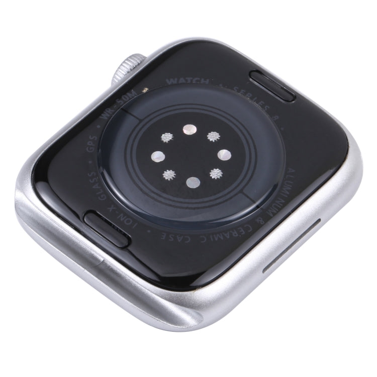 For Apple Watch Series 8 41mm Black Screen Non-Working Fake Dummy Display Model, No Watchband(White)