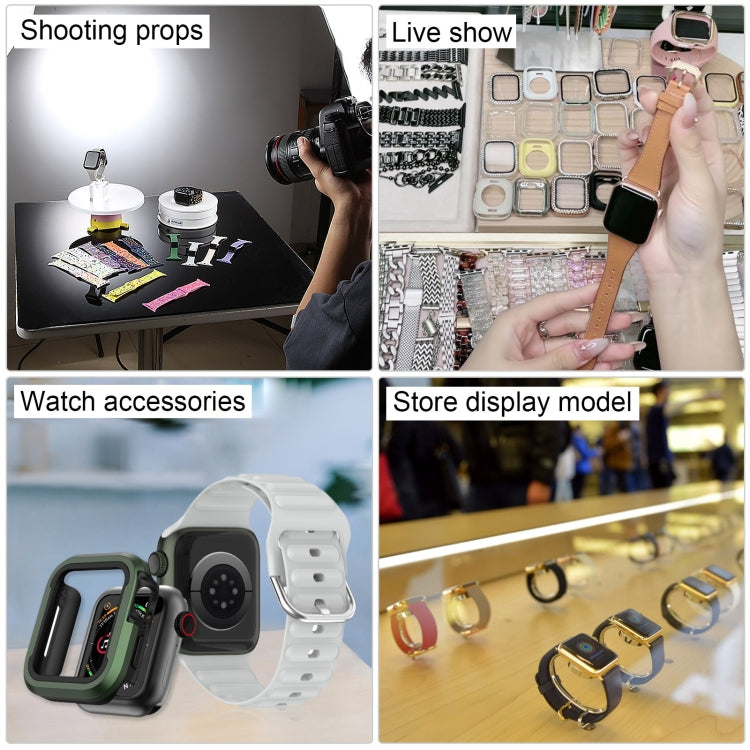 For Apple Watch Series 8 45mm Black Screen Non-Working Fake Dummy Display Model(Starlight)