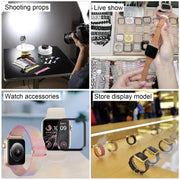 For Apple Watch SE 2022 40mm Black Screen Non-Working Fake Dummy Display Model, For Photographing Watch-strap, No Watchband (Silver)