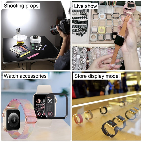 For Apple Watch SE 2022 40mm Black Screen Non-Working Fake Dummy Display Model, For Photographing Watch-strap, No Watchband (Silver)