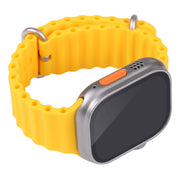 For Apple Watch Ultra 49mm Black Screen Non-Working Fake Dummy Display Model (Yellow)