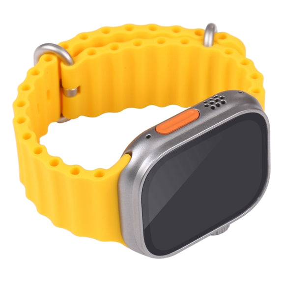 For Apple Watch Ultra 49mm Black Screen Non-Working Fake Dummy Display Model (Yellow)