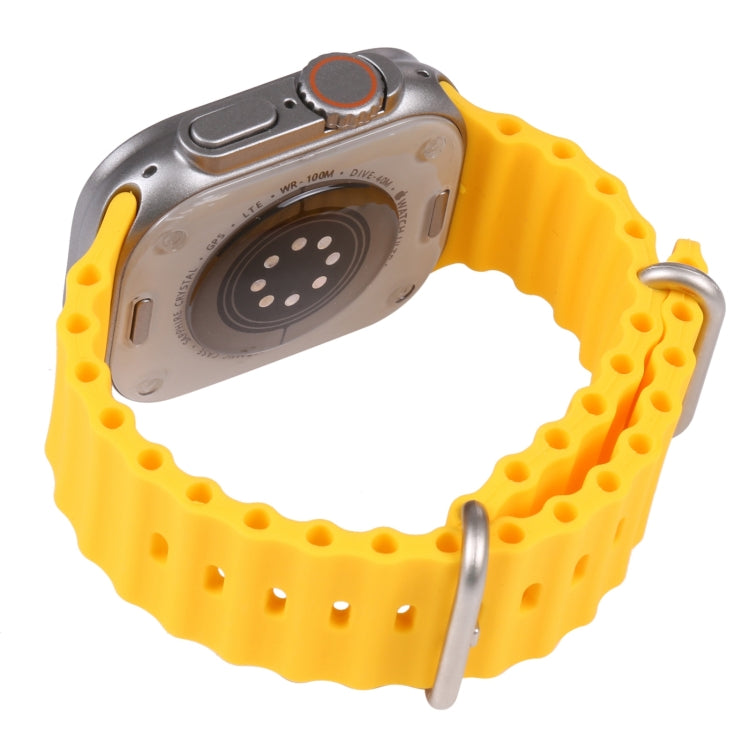 For Apple Watch Ultra 49mm Black Screen Non-Working Fake Dummy Display Model (Yellow)