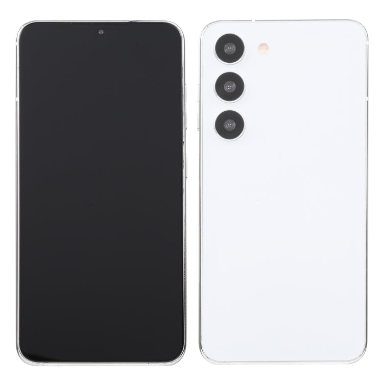 For Samsung Galaxy S23 5G Black Screen Non-Working Fake Dummy Display Model(White)