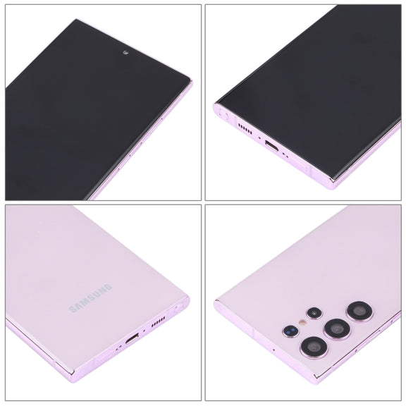For Samsung Galaxy S23 Ultra 5G Black Screen Non-Working Fake Dummy Display Model(Purple)