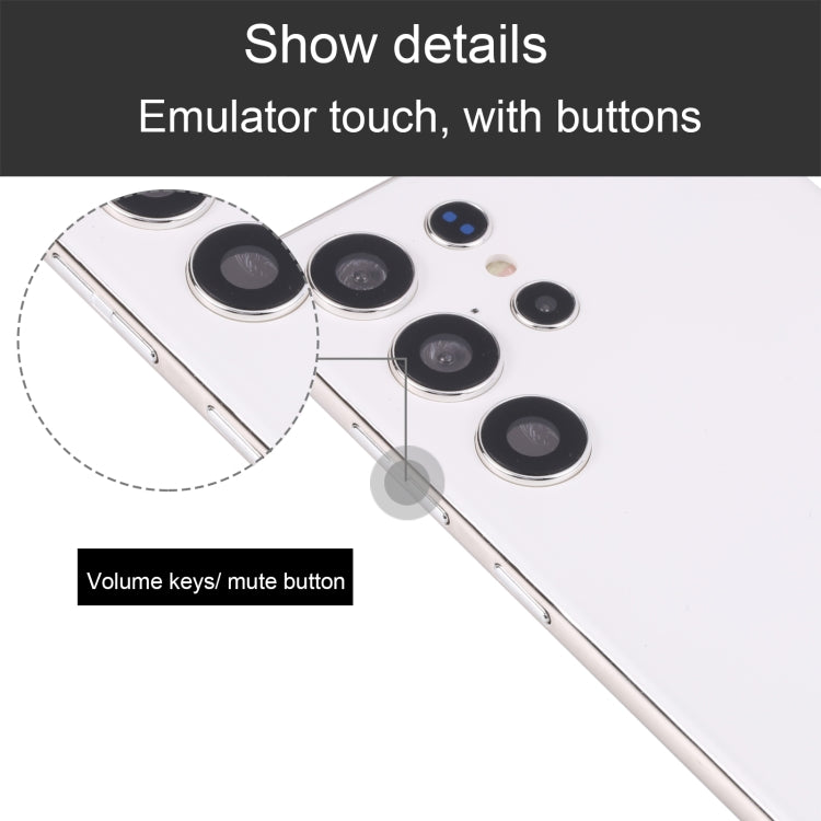 For Samsung Galaxy S23 Ultra 5G Black Screen Non-Working Fake Dummy Display Model(White)