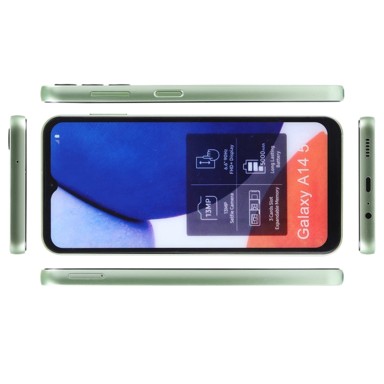 For Samsung Galaxy A14 5G Color Screen Non-Working Fake Dummy Display Model(Light Green)
