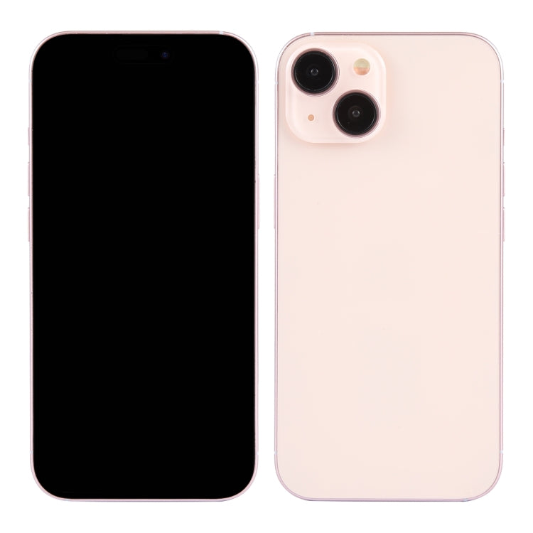For iPhone 15 Black Screen Non-Working Fake Dummy Display Model (Pink)