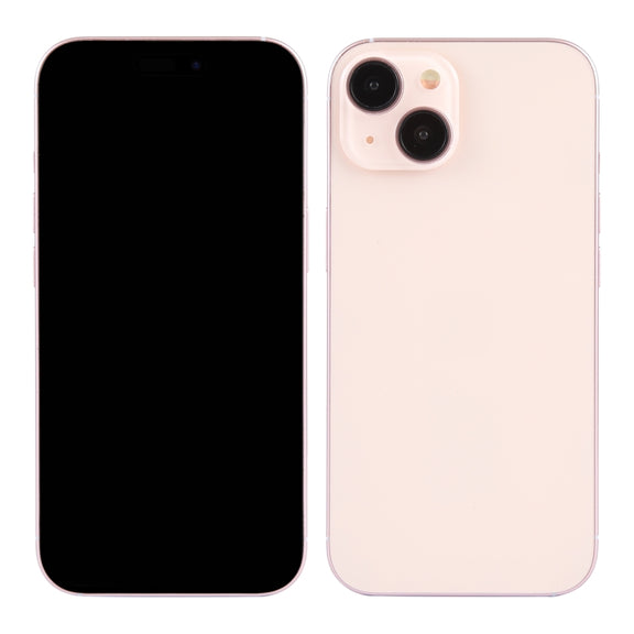 For iPhone 15 Black Screen Non-Working Fake Dummy Display Model (Pink)