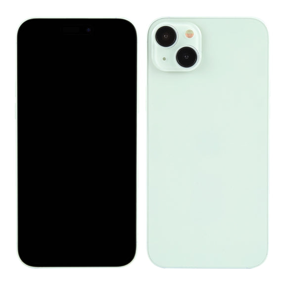 For iPhone 15 Black Screen Non-Working Fake Dummy Display Model (Green)