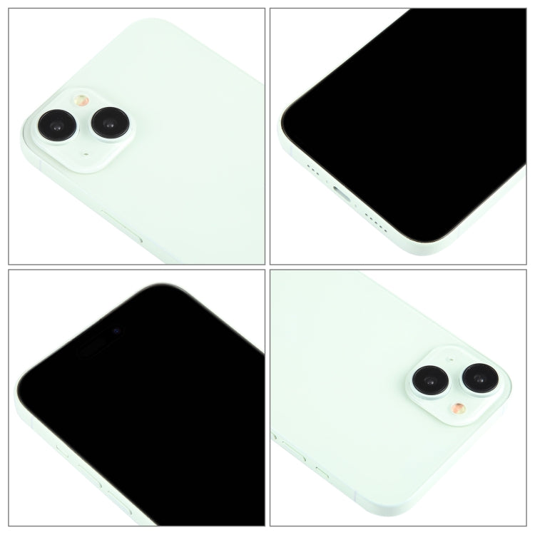 For iPhone 15 Black Screen Non-Working Fake Dummy Display Model (Green)