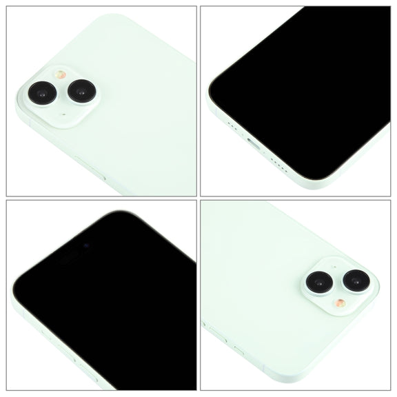 For iPhone 15 Black Screen Non-Working Fake Dummy Display Model (Green)