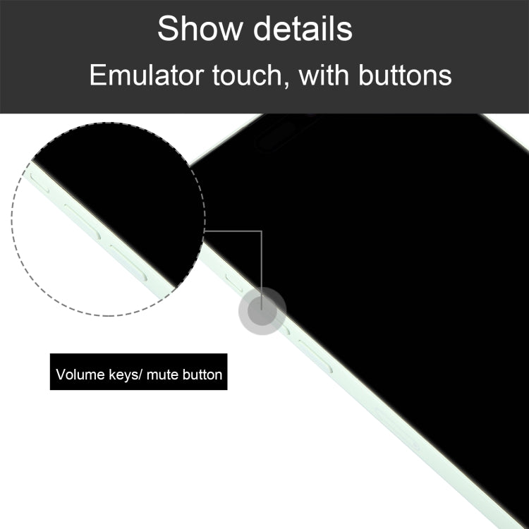 For iPhone 15 Black Screen Non-Working Fake Dummy Display Model (Green)